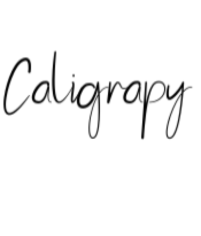 Caligrapy Font Preview