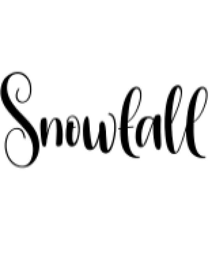 Snowfall Font Preview