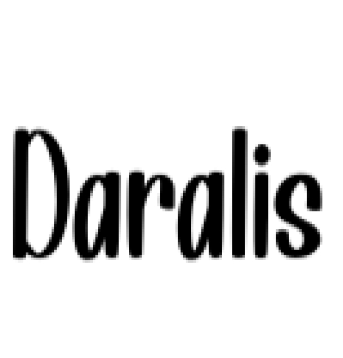 Daralis Font Preview