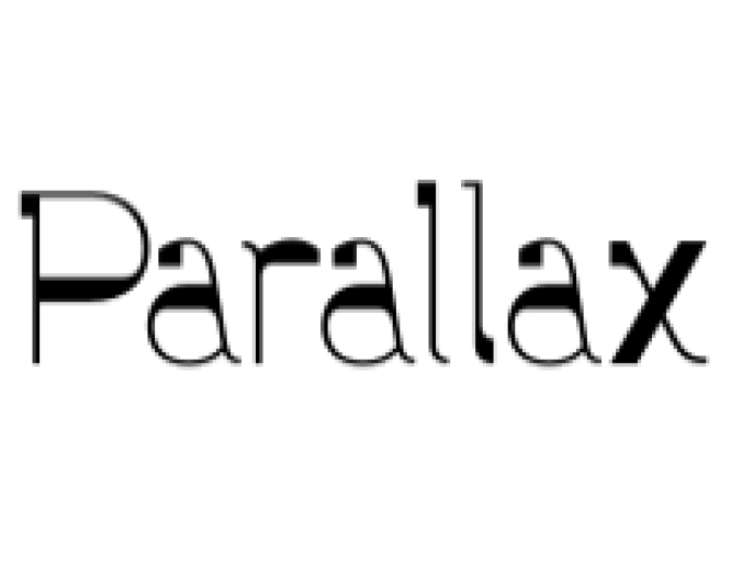 Parallax Font Preview