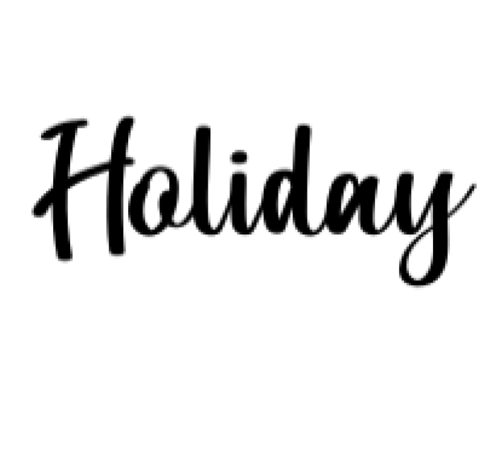 Holiday Font Preview