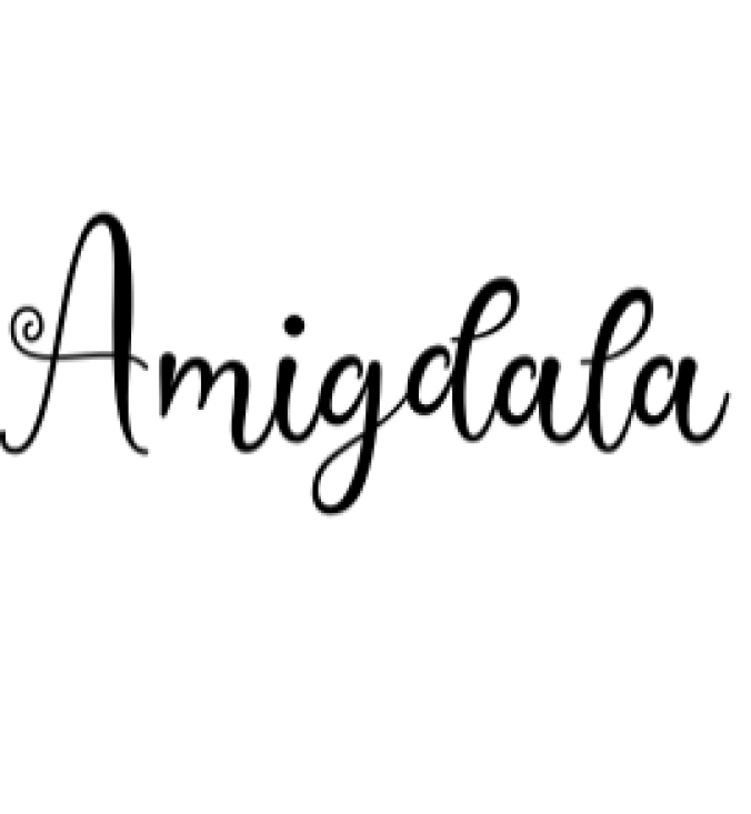 Amigdala Font Preview