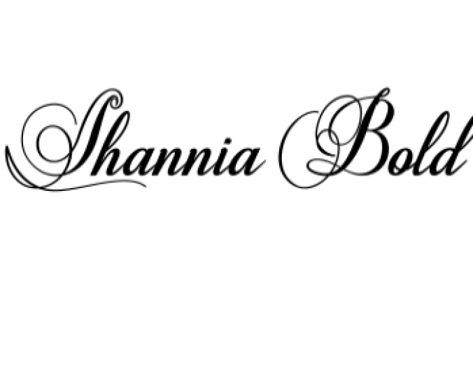 Shannia Bold Font Preview