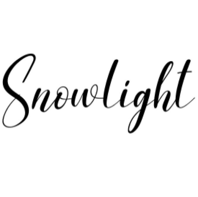 Snowlight Font Preview