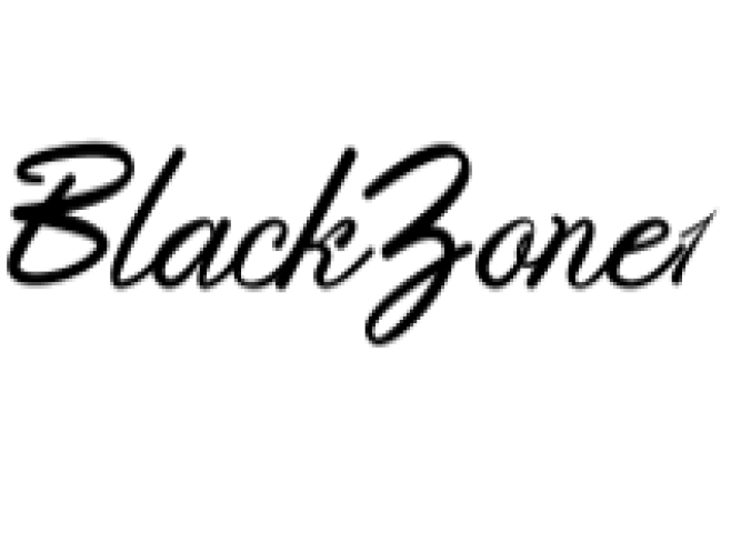 Black Zone Font Preview