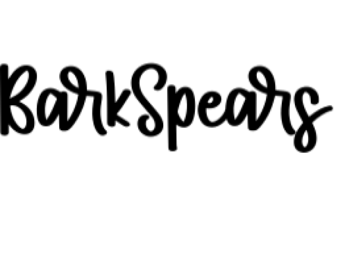 Bark Spears Font Preview