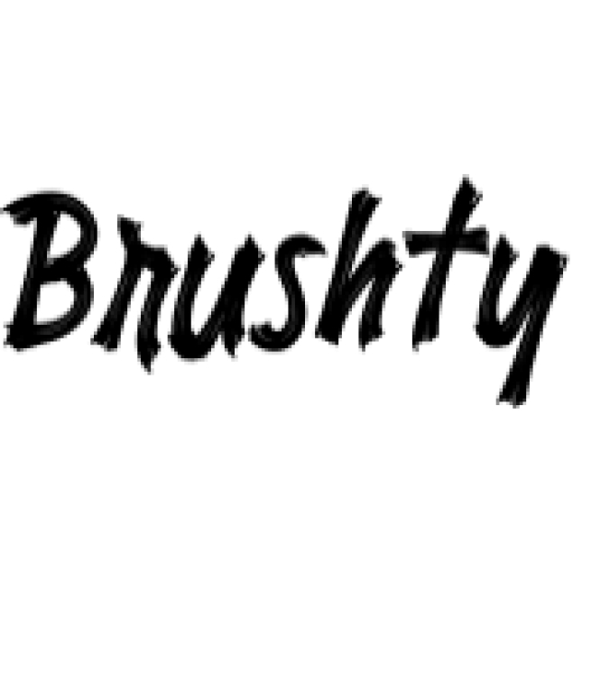 Brushty Font Preview