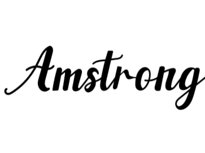 Amstrong Font Preview