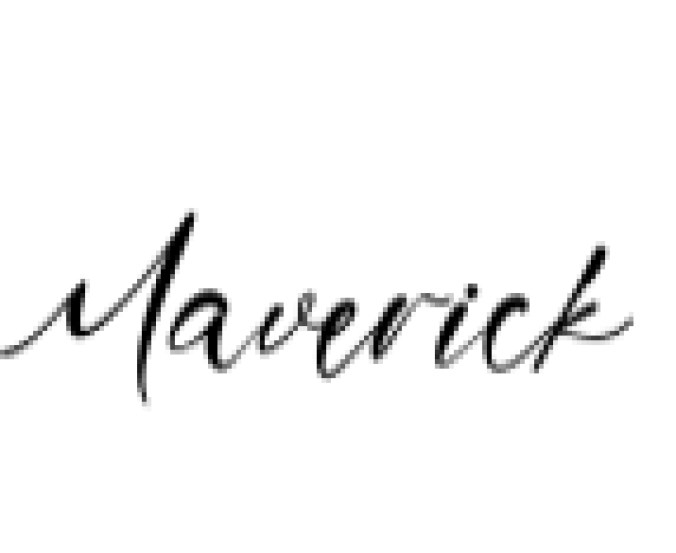 Maverick Font Preview