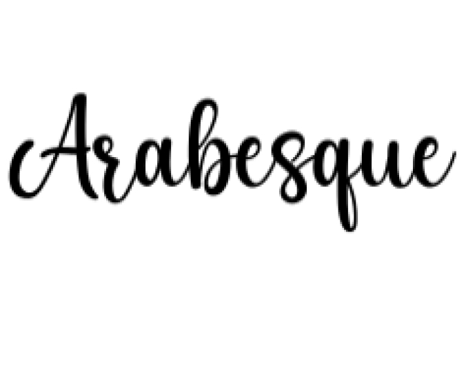 Arabesque Font Preview