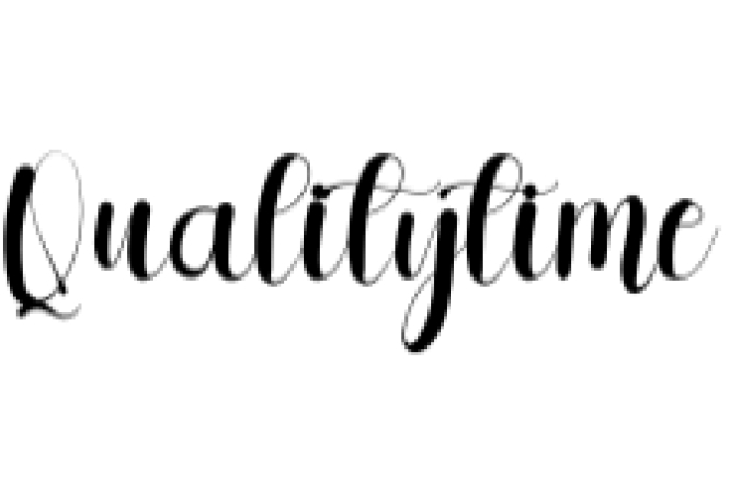 Qualitytime Font Preview
