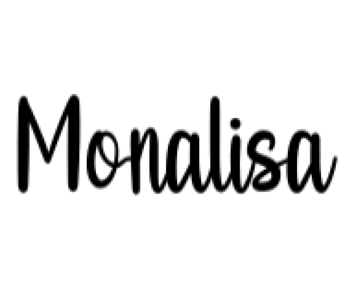 Monalisa Font Preview