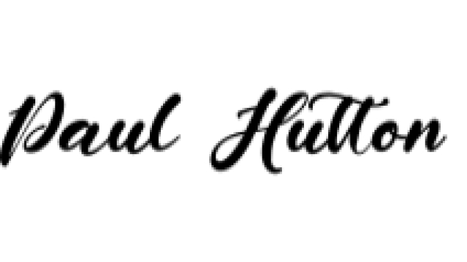 Paul Hutton Font Preview