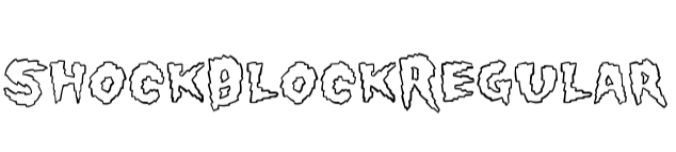 Shock Block Font Preview