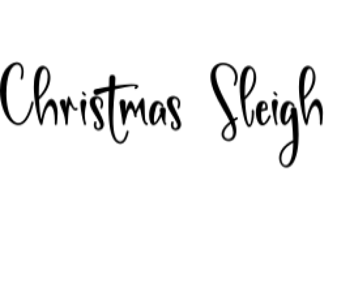 Christmas Sleigh Font Preview
