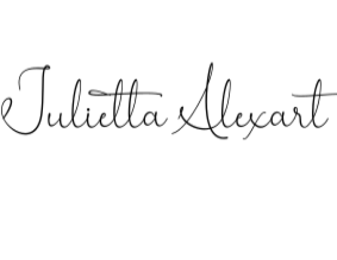 Julietta Alexart Font Preview