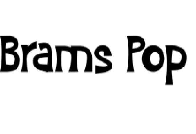 Brams Pop Font Preview