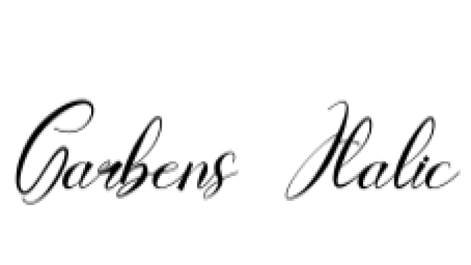Garbens Font Preview