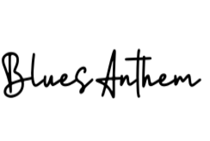 Blues Anthem Font Preview