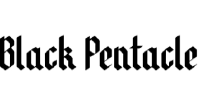 Black Pentacle Font Preview