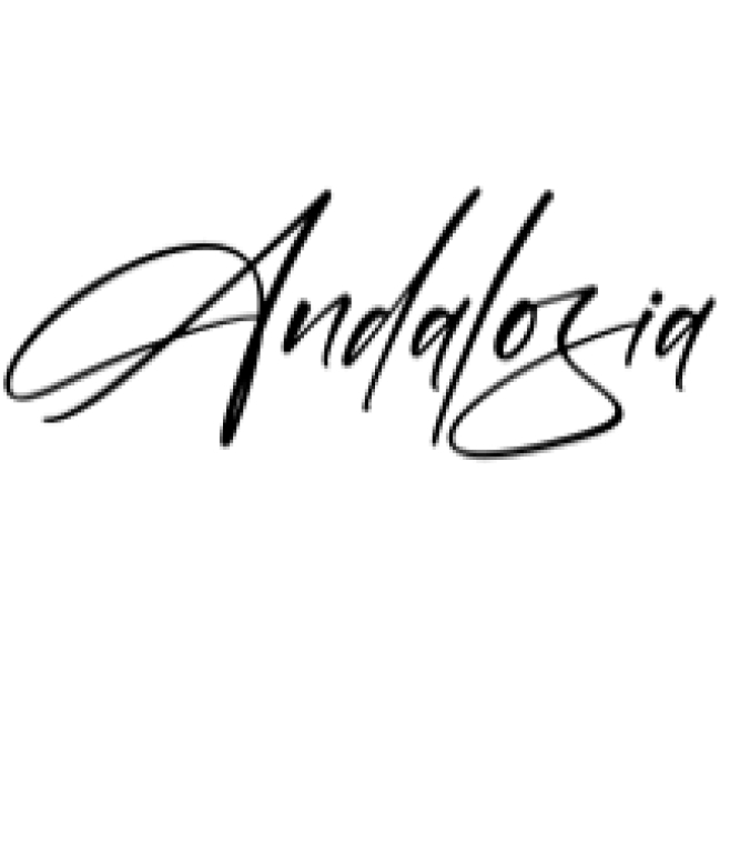 Andalosia Font Preview