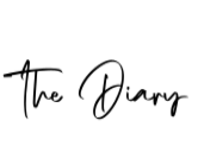 The Diary Font Preview