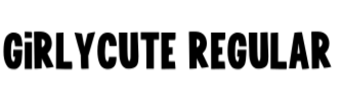Girly Cute Font Preview