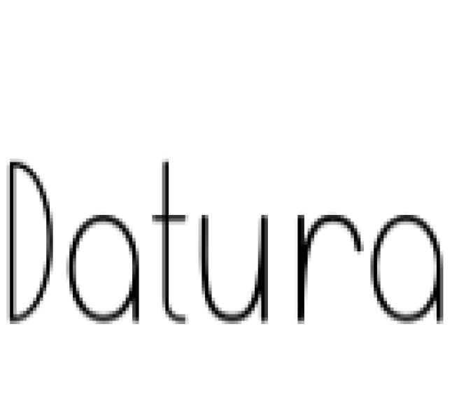 Datura Font Preview