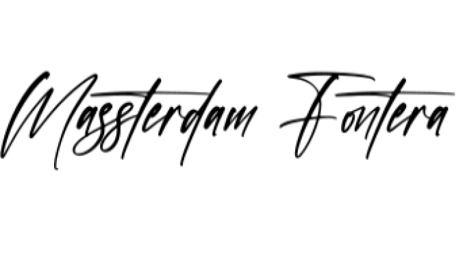 Massterdam Fontera Font Preview