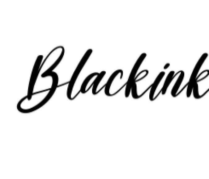 Blackink Font Preview