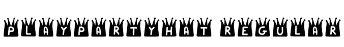 Play Party Hat Font Preview