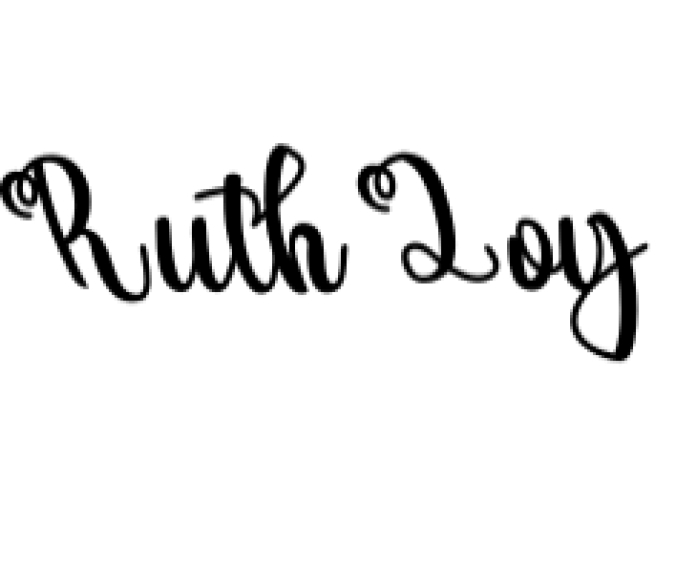 Ruth Loy Font Preview