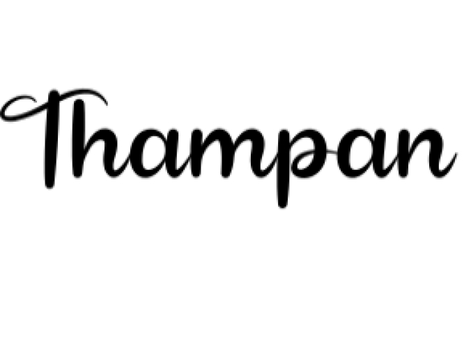 Thampan Font Preview