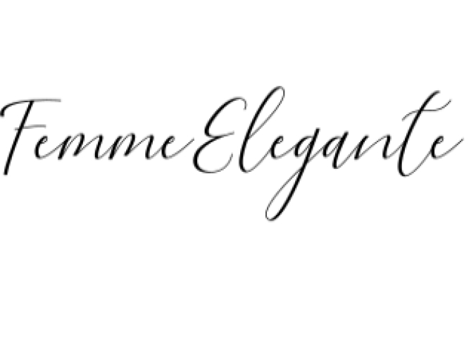 Femme Elegante Font Preview