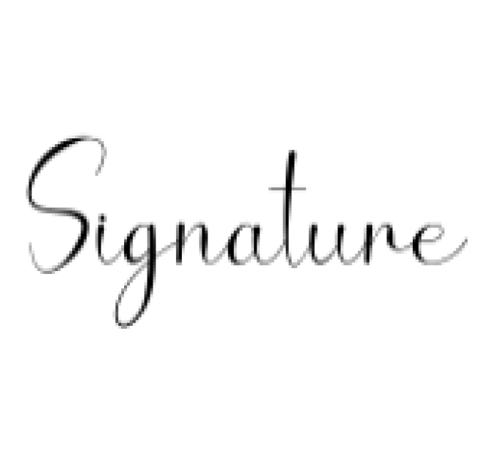 Signature Font Preview