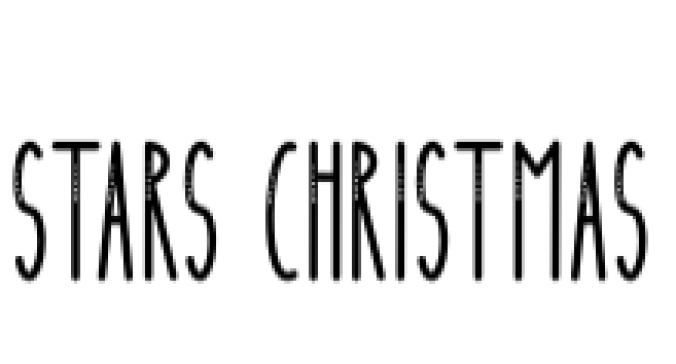 Stars Christmas Font Preview