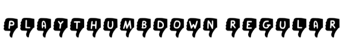 Play Thumb Down Font Preview