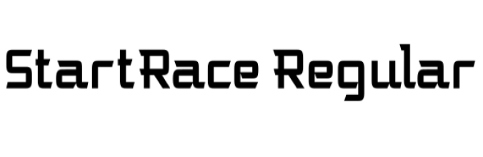 Start Race Font Preview