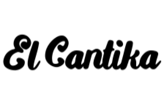 El Cantika Font Preview