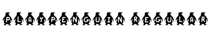 Play Penguin Font Preview