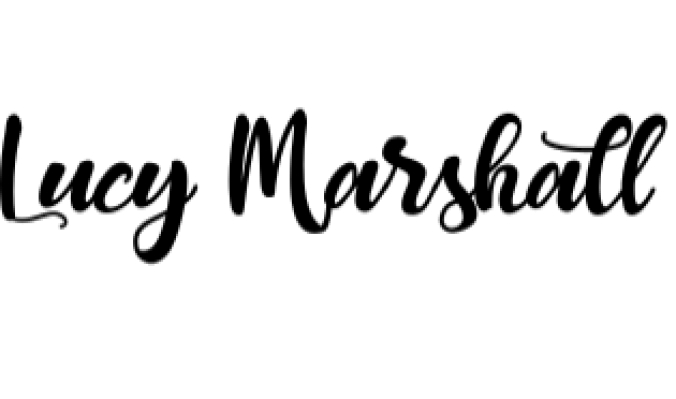 Lucy Marshall Font Preview