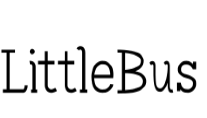 Little Bus Font Preview
