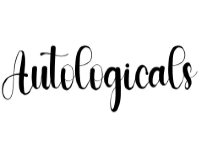 Autologicals Font Preview