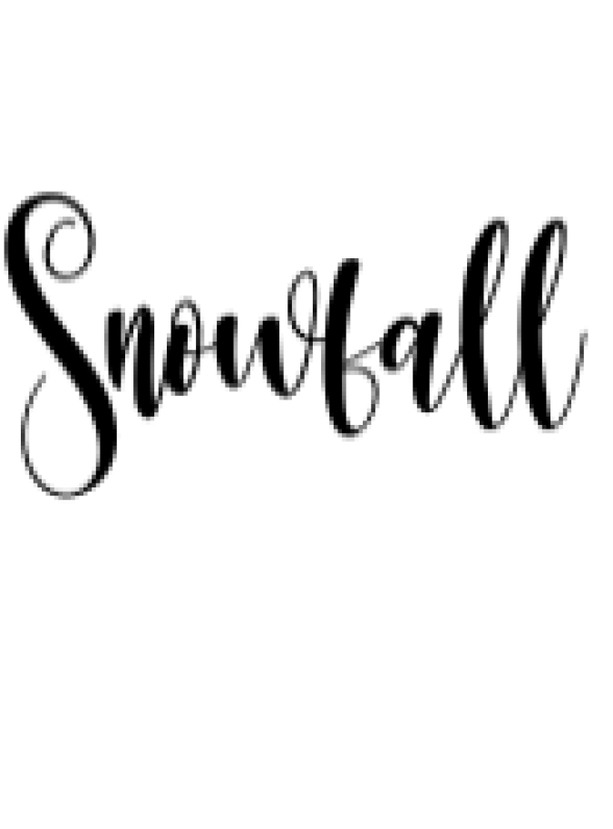 Snowfall Font Preview