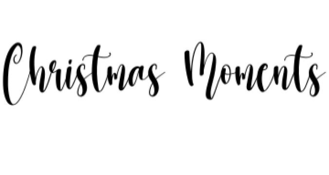 Christmas Moments Font Preview