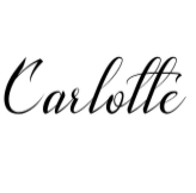 Carlotte Font Preview