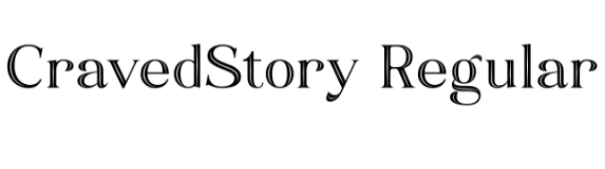 Craved Story Font Preview