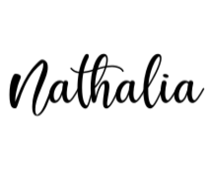 Nathalia Font Preview