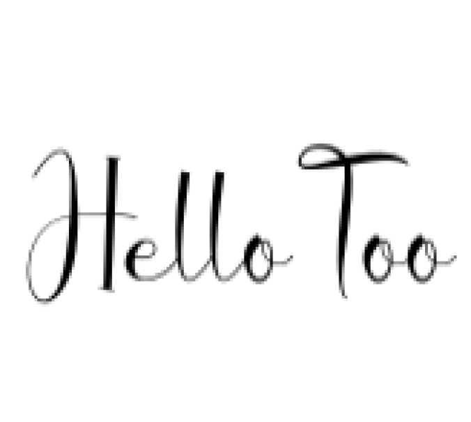 Hello Too Font Preview