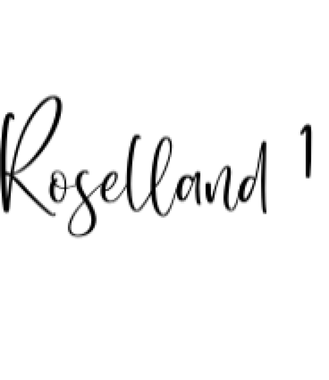 Roselland Font Preview